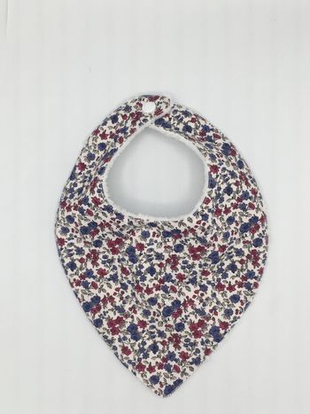 Bavoir bandana Fleurs