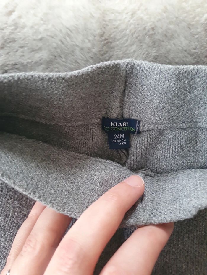 Ensemble maille gris kiabi 24 mois garçon - photo numéro 5