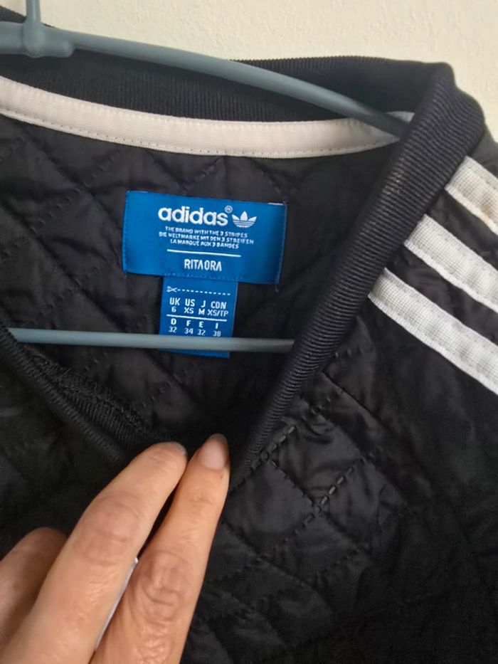 Sweat Adidas x Rita Ora noir matelassé – Taille XS- Neuf - photo numéro 7