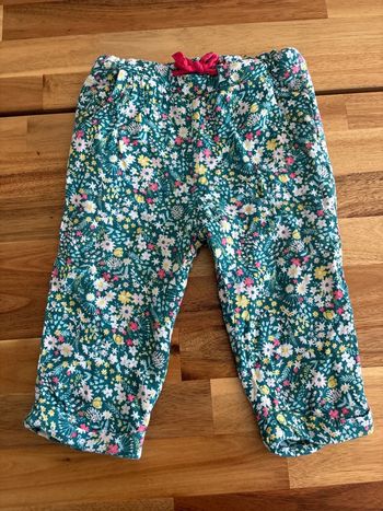 Pantalon vert fleurs