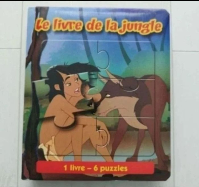 Livre puzzle cartonné LE LIVRE DE LA JUNGLE - photo numéro 1