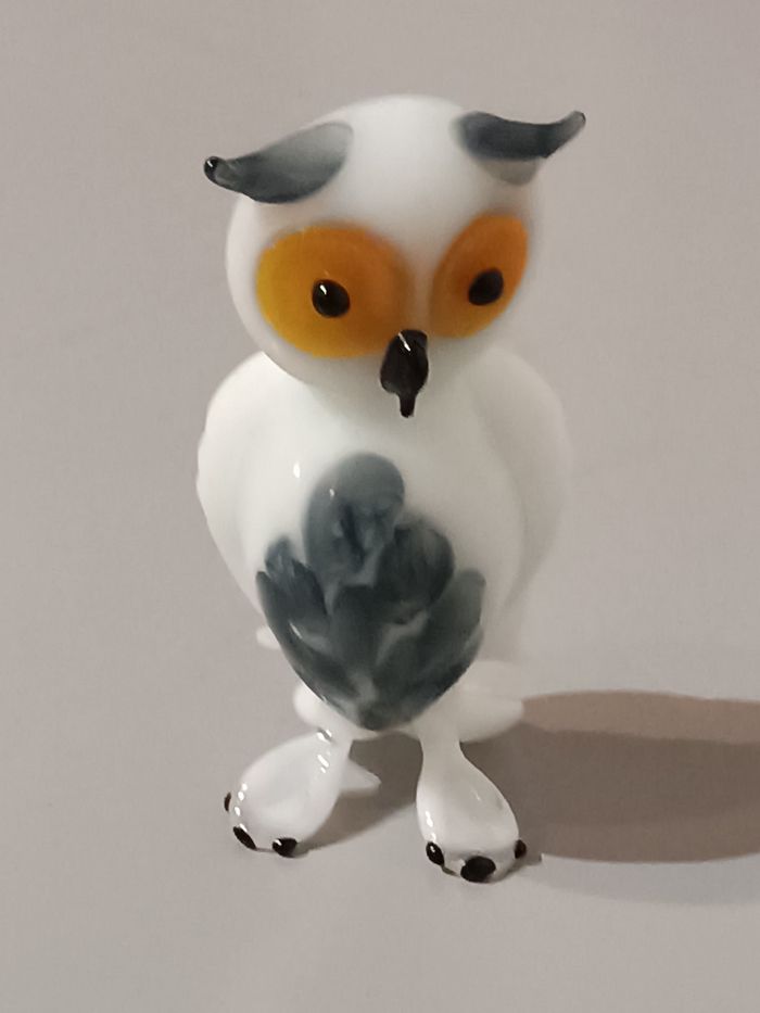 Chouette verre opalin