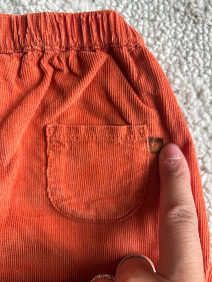 Pantalon garçon orange Cadet Rousselle 6M - photo numéro 4