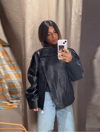 Veste femme automne 2025 nouveau noir à manches longues