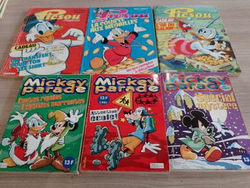 Lot d 3 Picsou magazine et 3 Mickey parade(6)