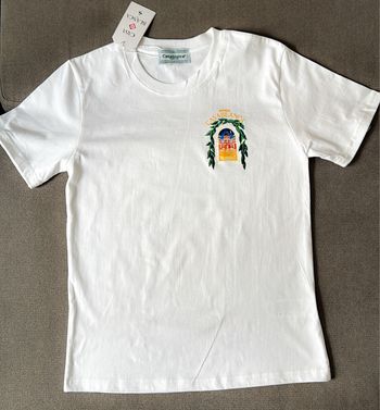 T-shirt Casablanca “Avenida Casablanca” blanc 