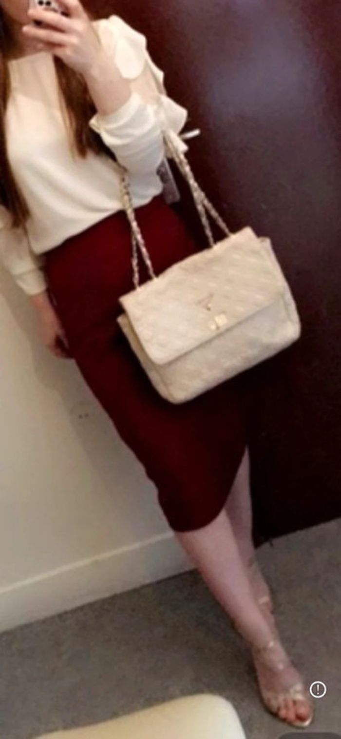 Jupe zara bordeaux