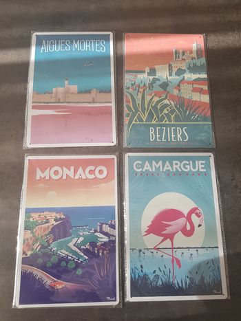 Affiches Murales de Villes — Format 20x30 cm
