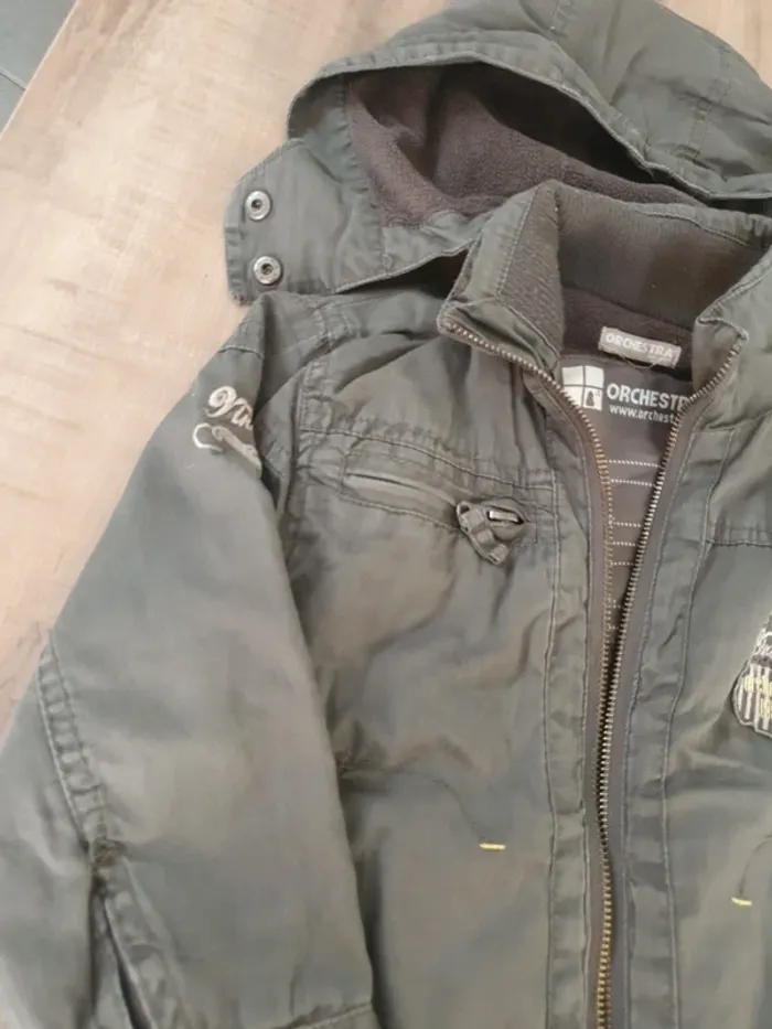Veste kaki à capuche - photo numéro 2