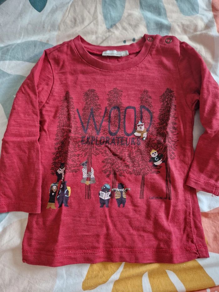 Tee shirt manche longue catimini 12 mois