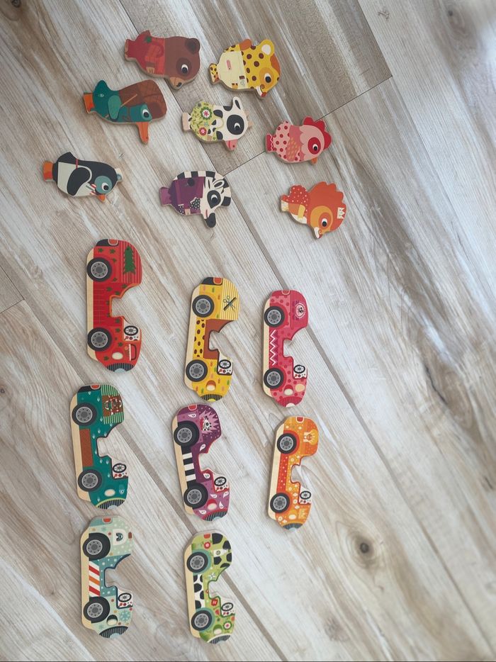 Djeco Bolidanimo - 8 puzzles de 2 pièces - photo numéro 3