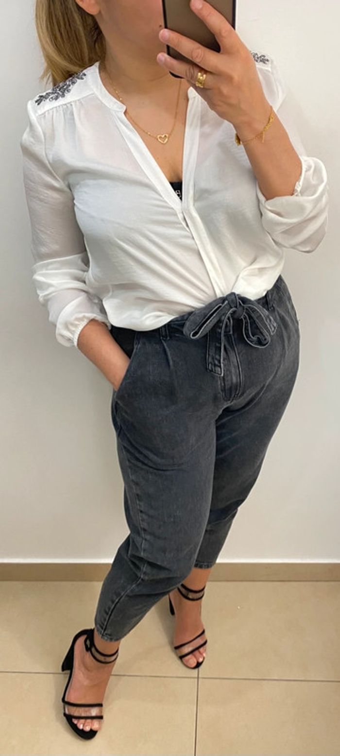 Blouse satinée blanche formul@ joven taille 38 - photo numéro 6