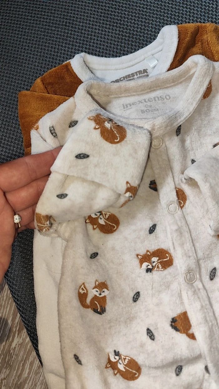 Pyjama naissance avec moufle - photo numéro 2