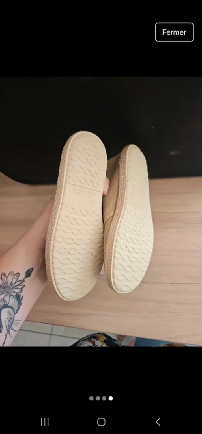 Chaussures espadrilles zara garçon pointure 30 neuve avec etiquette - photo numéro 4