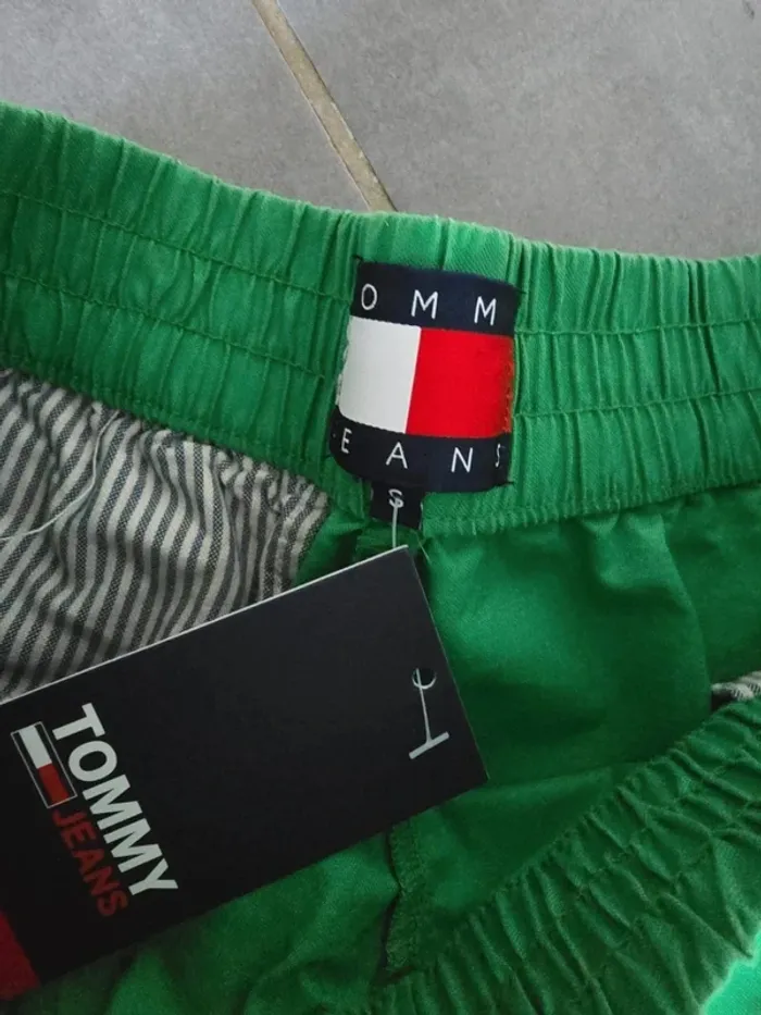 Short coton taille haute tommy - photo numéro 4
