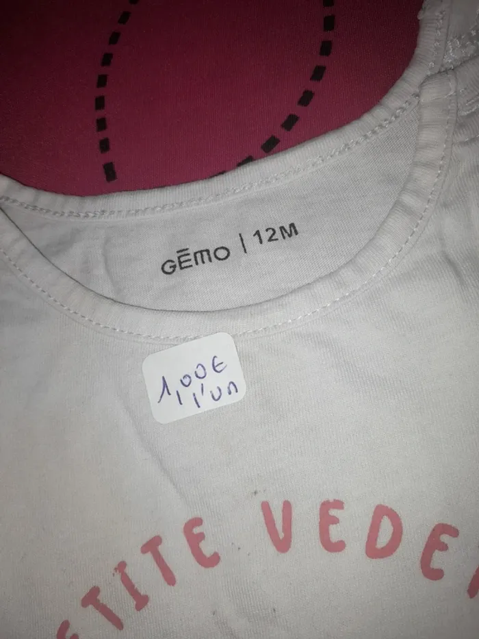 T-shirt fleur taille 12 mois - photo numéro 2