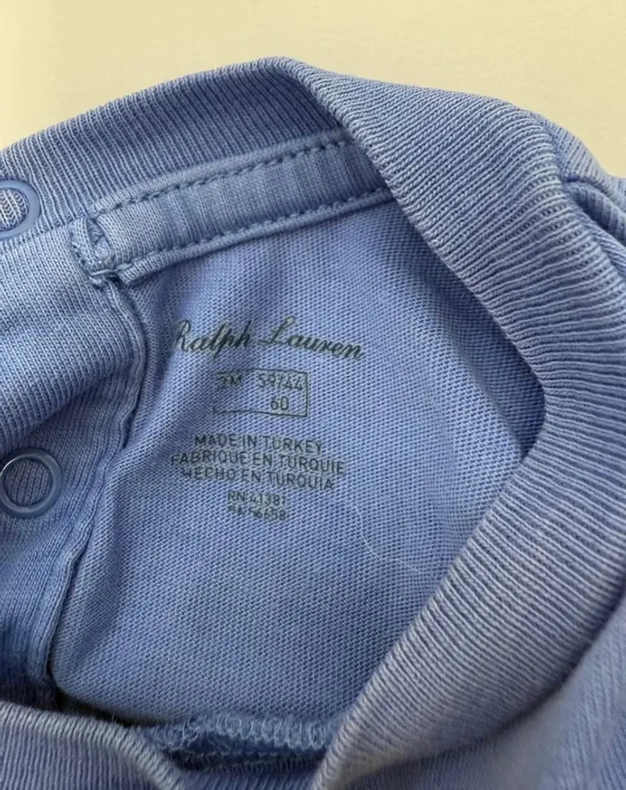 Pyjama Polo Bear Ralph Lauren 3 mois bleu - photo numéro 2