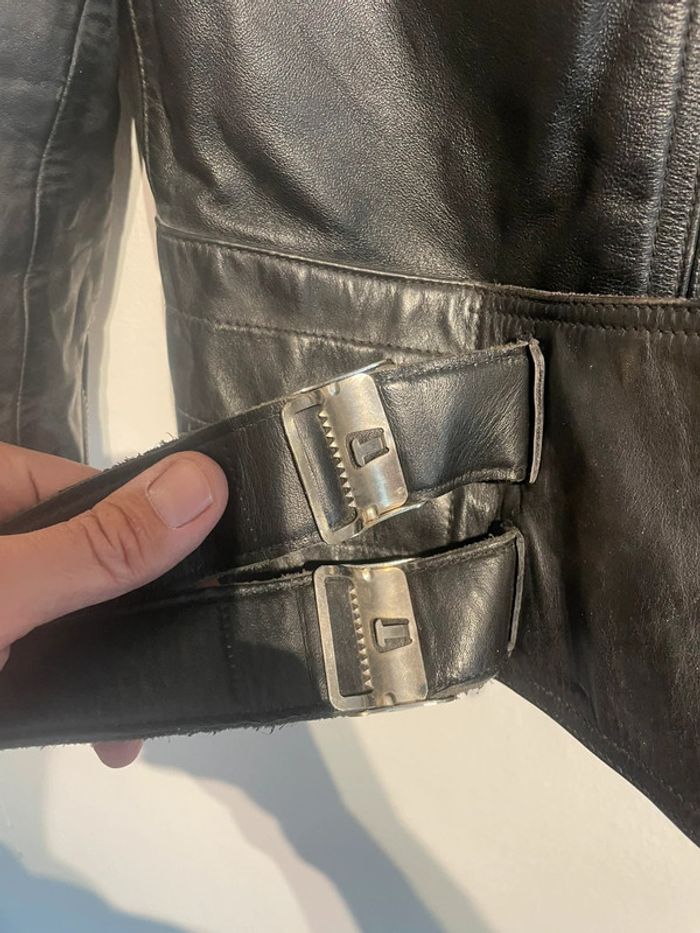 Veste style perfecto Moto vintage Harro - photo numéro 13