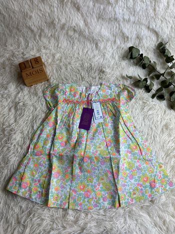 Robe chasuble liberty Jacadi taille 18 mois