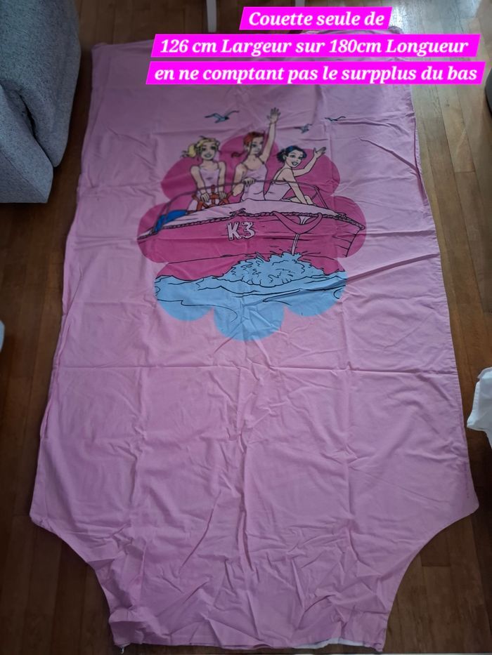 Housse de Couette fille 126x180 cm.
100% Coton. - photo numéro 2