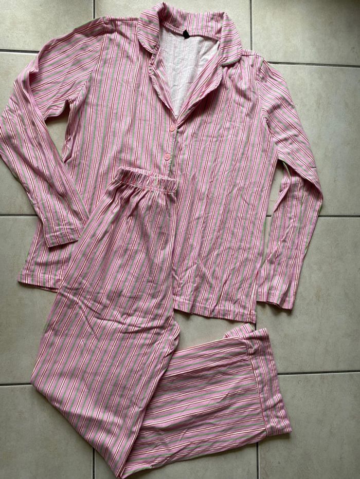 Pyjama femme boyfriend rayure rose LC Waikiki 36 - photo numéro 2