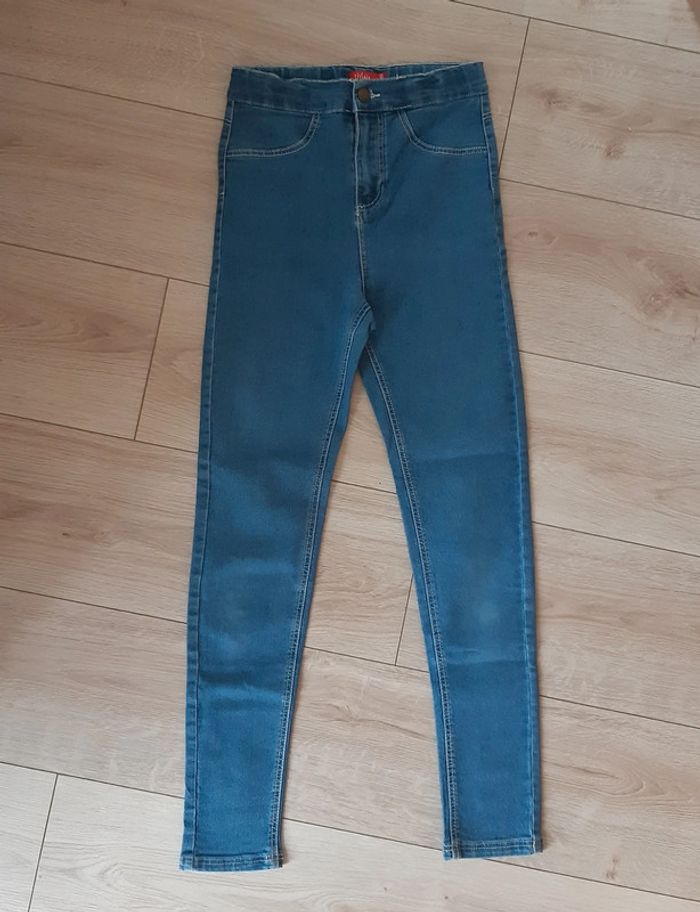 Jean slim taille haute fille XXS