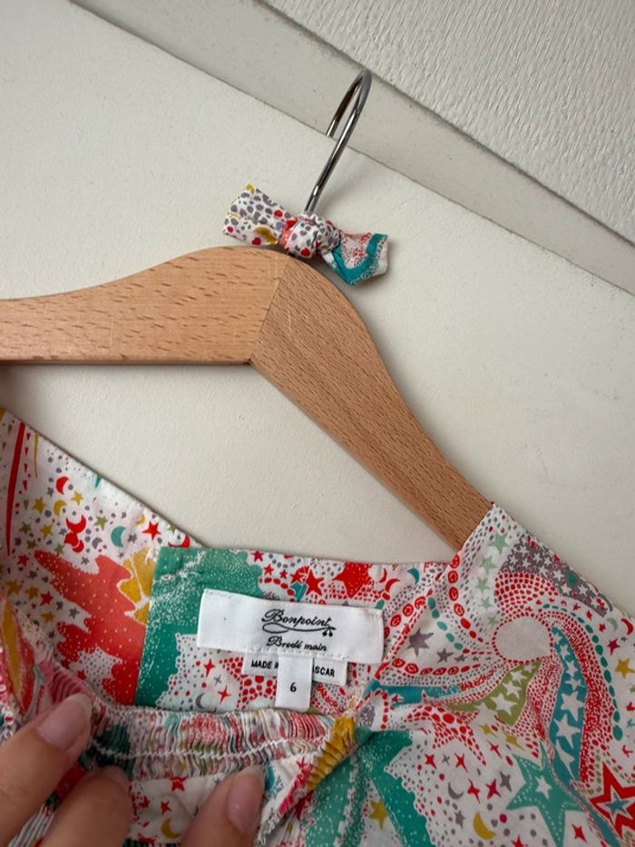Blouse Bonpoint liberty et barrette - photo numéro 2