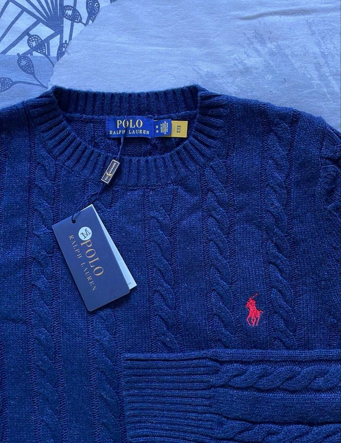 Pull Torsadé Ralph Lauren - Taille S - photo numéro 5