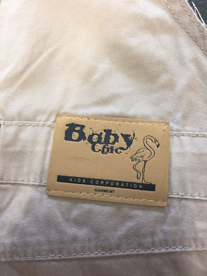 Salopette beige - Baby Chic - 12m - photo numéro 3
