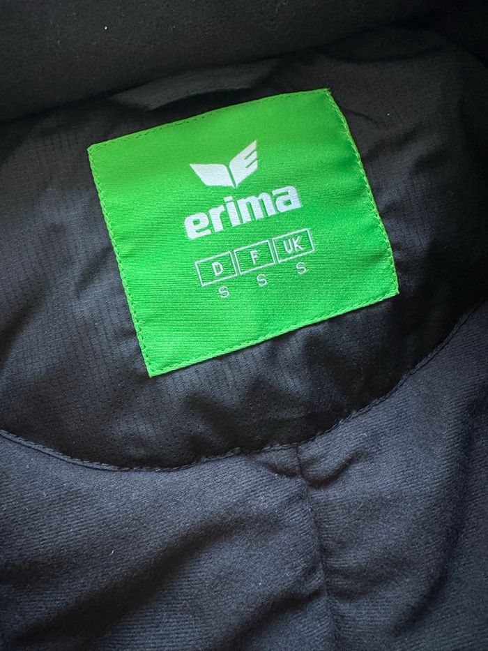 Doudoune noire foot taille S erima - photo numéro 8