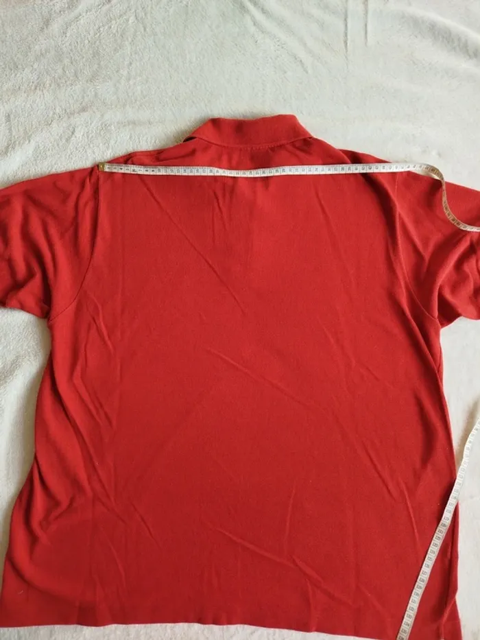 Polo Lacoste rouge/rouille taille 6 - photo numéro 11