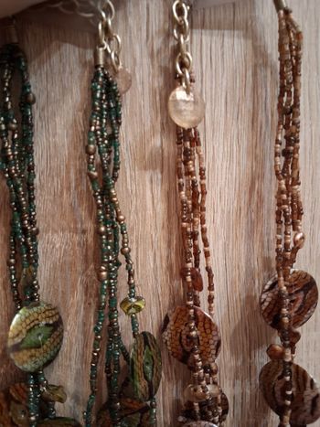 Lot colliers longs, fantaisie