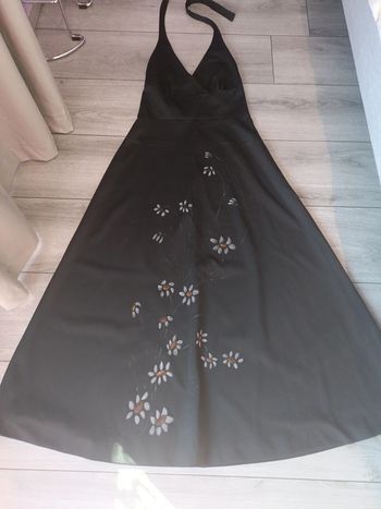Magnifique robe dos nu noire originale T M