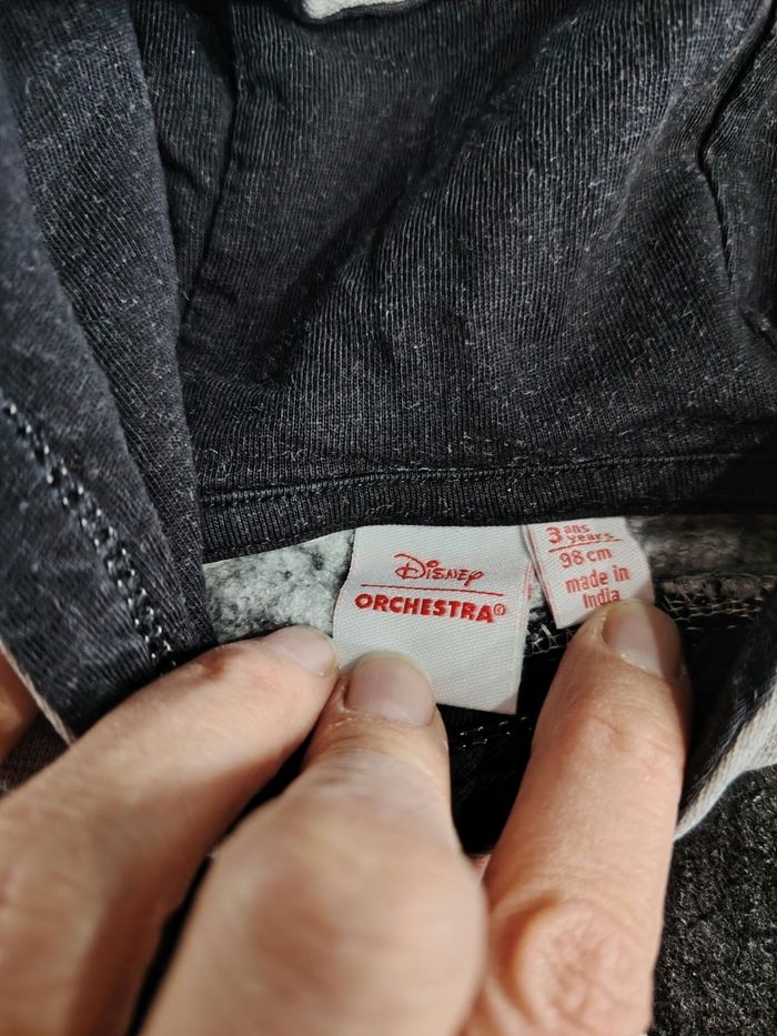 Lot de 3 sweats à capuche 3ans Disney - photo numéro 7