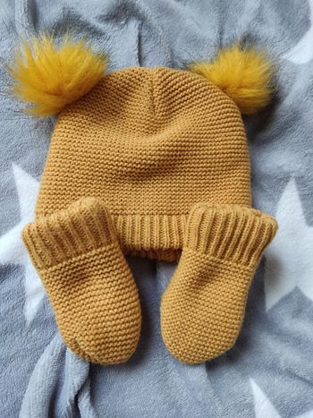 Ensemble bonnet et gants