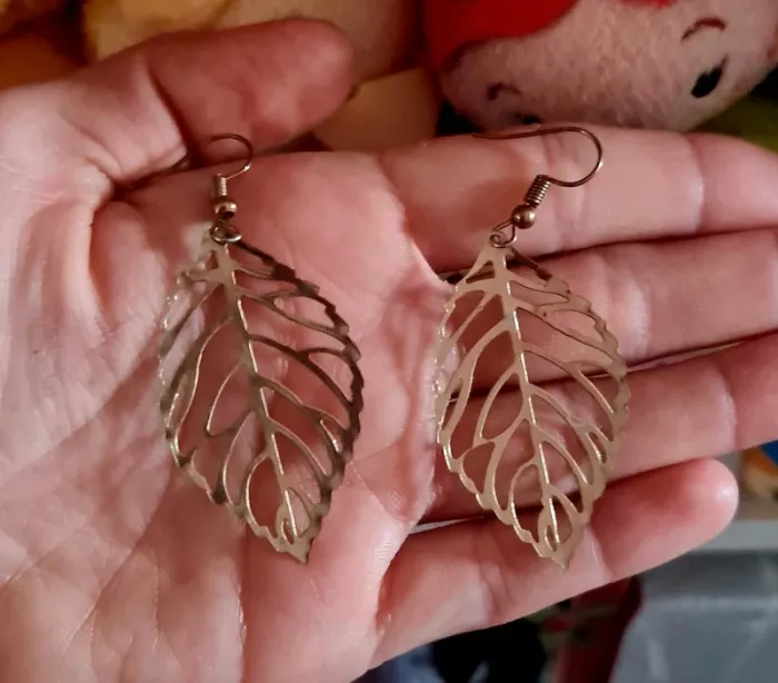 Boucles d'oreilles feuille