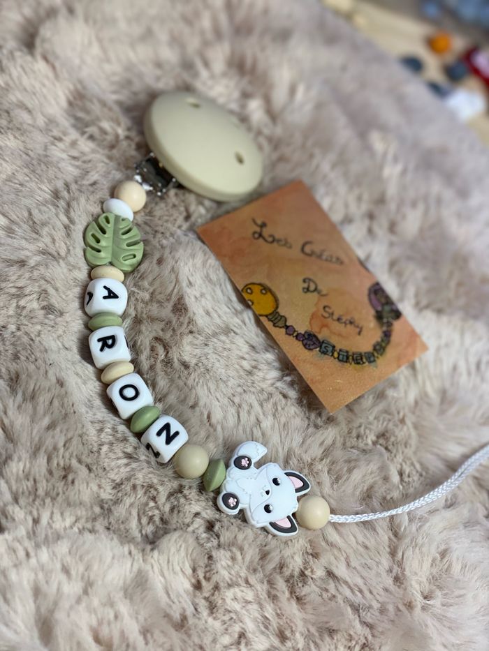 Attache tétine renard