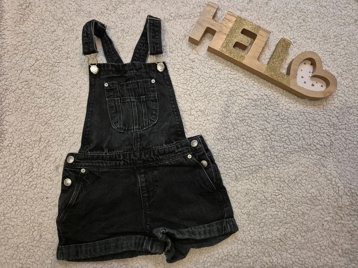 Salopette short en jeans