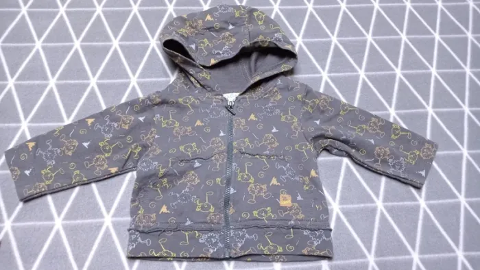 🦁 Lot 2 gilets zippés à capuche, 6 mois garçon - photo numéro 2