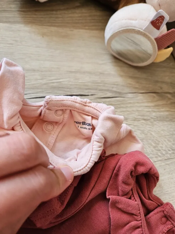 Lot de 2 bodie manche courte Vertbaudet - photo numéro 2