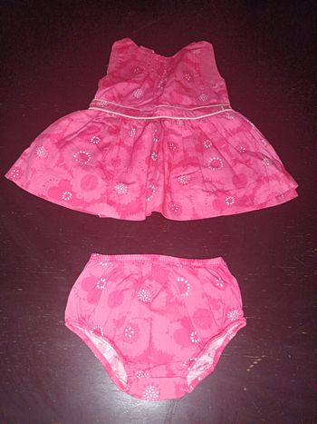 Ensemble robe + culotte rose