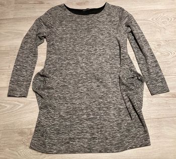 Pull rayé gris