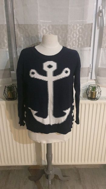 Pull bleu marine Etam