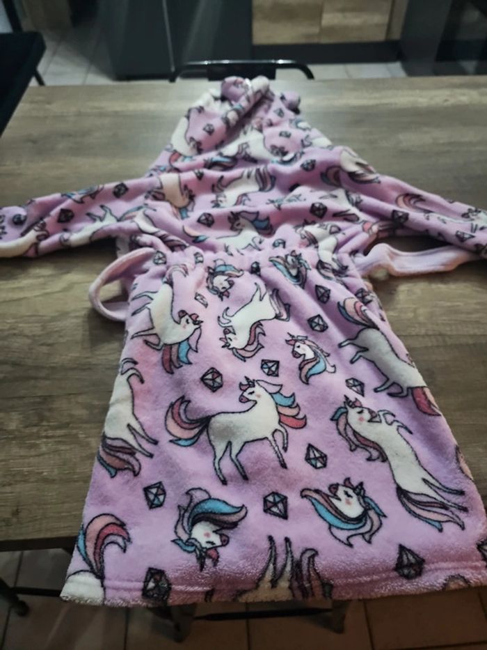 Robe de chambre / peignoir licorne taille 110 116 - photo numéro 5