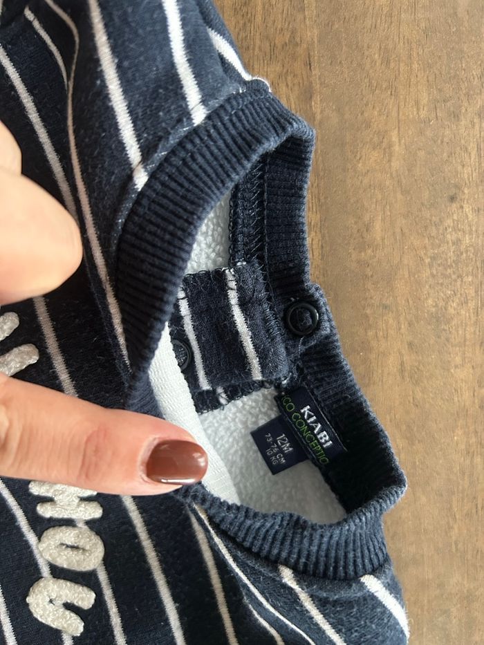 Sweat a rayures 12mois - photo numéro 2