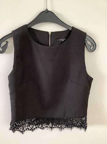 Top court noir dentelle M Outfit book