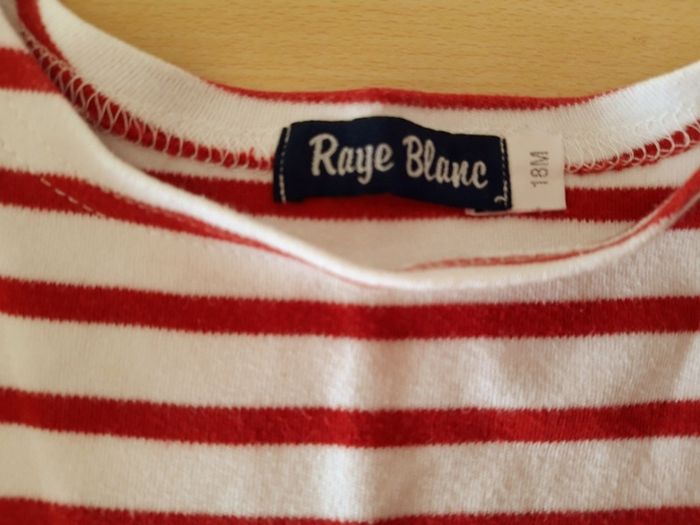 Haut marin fille-garçon 18-24 mois / Rayé Blanc - photo numéro 3