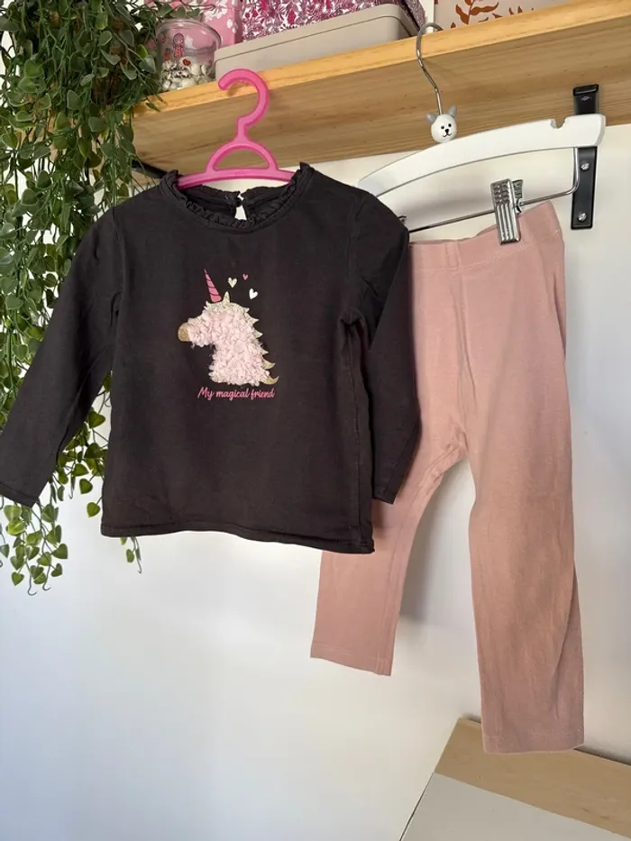 Ensemble 24mois licorne