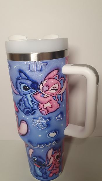 Grande Gourde Stitch et Angel
