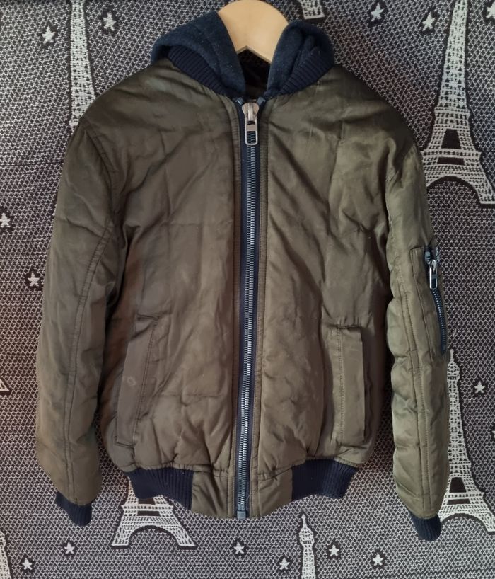 Veste doudoune zippée 2 en 1 avec capuche 8ans - photo numéro 2